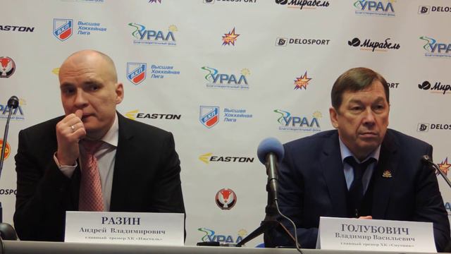 Пресс-конференция ХК "Ижсталь" - ХК "Спутник" 05.02.2015 смотреть онлайн