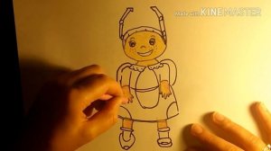 КАК нарисовать  МИЛУ из мультфильма ЛУНТИК