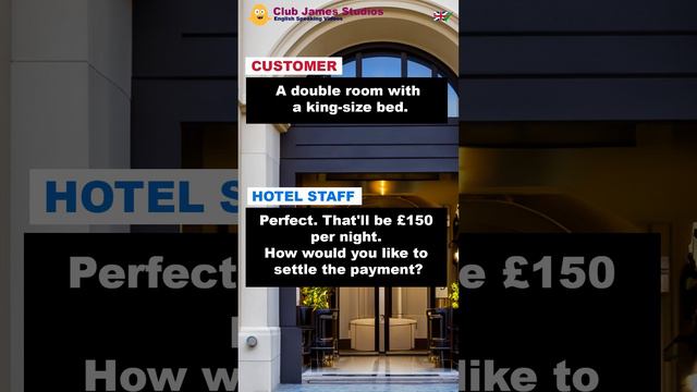 English Conversation - Booking A Hotel Room