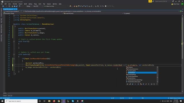 Unity Tutorials: Screen Point to Canvas Position смотреть онлайн