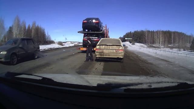 ДТП рядом с озером Кандрыкуль. Башкирия. смотреть онлайн