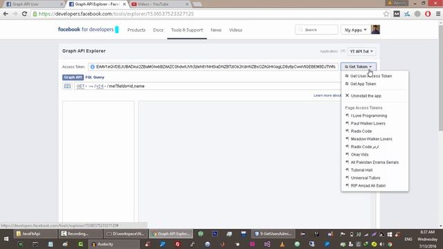 Facebook API Tutorials in Java # 10 | Get User's Admin Groups смотреть онлайн