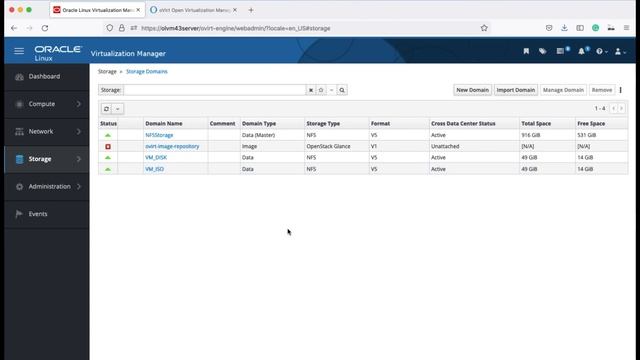 Migrate OVirt To Oracle Linux Virtualisation Manager