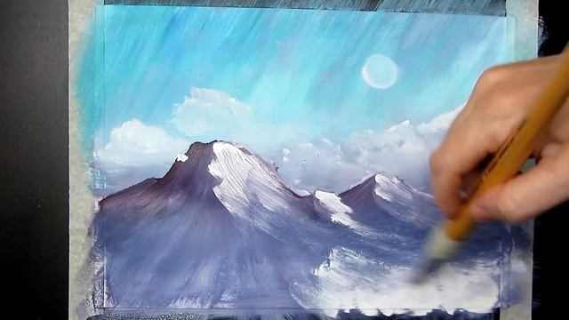 Видеоурок *Рисуем горы гуашью!* смотреть онлайн