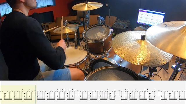 Mr Brightside - The Killers - Drum Cover + live score смотреть онлайн