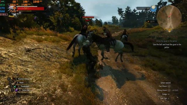 The Witcher 3 Ultra Settings FX8320@4.5Ghz R9 390 8GB смотреть онлайн