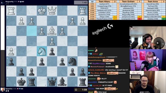 Three Way Sub battle featuring GM Hikaru Nakamura, IM Anna Rudolf and IM Levy Rozman of Gothamchess смотреть онлайн