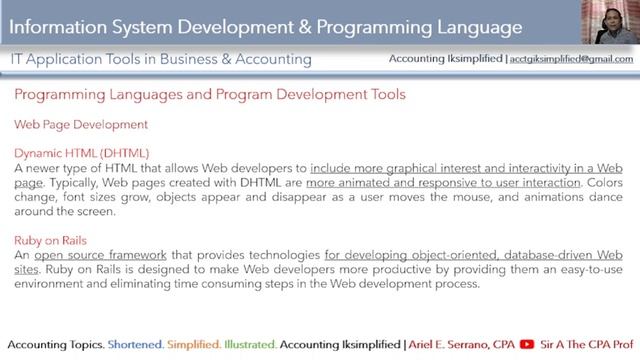 Chapter 11 Part 5 Information System Development and Programming Language смотреть онлайн