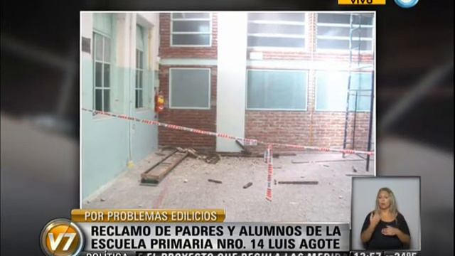 Visión 7: Protesta por el estado del edificio de la escuela "Luis Agote" смотреть онлайн