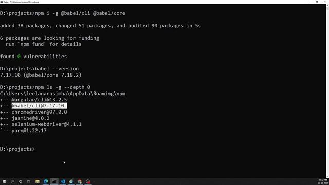 3. Install Babel Compiler both Globally and Locally in the System and check Version - BabelJS смотреть онлайн