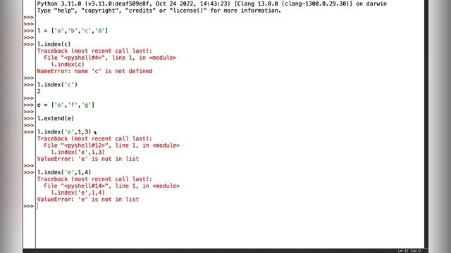 14 - Python List Methods смотреть онлайн