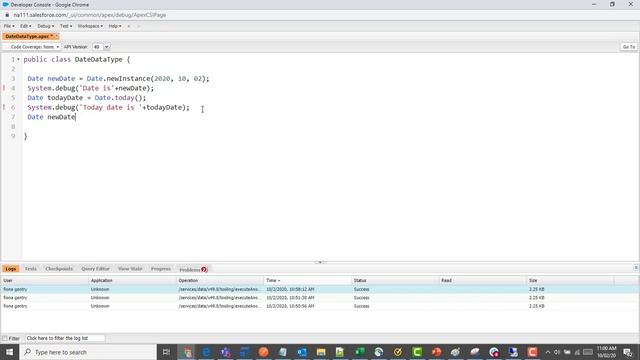 Primitive DataTypes In Salesforce: Apex Learn About Date Class In Apex And Its Methods смотреть онлайн