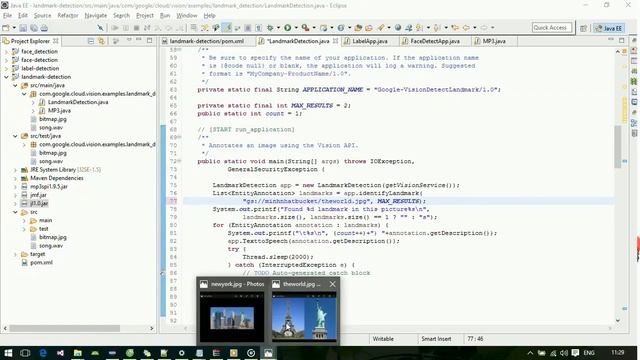 Test Landmark-Detection using google cloud vision API смотреть онлайн
