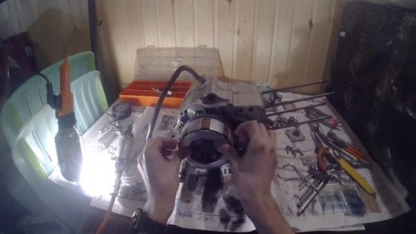 Сборка мотора 190 zongshen. Таймлапс с пояснениями.