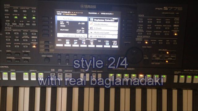 Yamaha Greek styles with my new Real GM drums set смотреть онлайн
