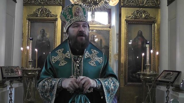 Проповедь митрополита Волоколамского Илариона на Праздник Входа Господня в Иерусалим смотреть онлайн