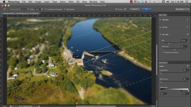 Creating a tilt-shift image using Photoshop CS6 смотреть онлайн