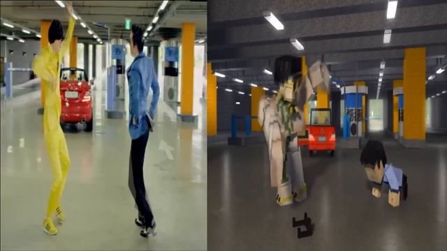 Gangnam Style VS Minecraft Style Split Screen! смотреть онлайн