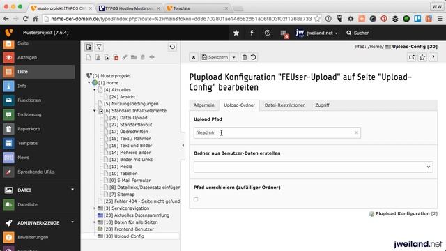 Datei-Upload für Frontend-Benutzer (Ext. pluploadfe) смотреть онлайн