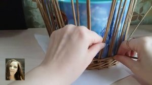 АЖУРНАЯ КОРЗИНА из бумажных трубочек с картонным дном