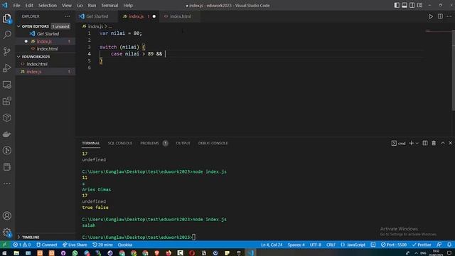 Live Mentoring Eduwork.id - Javascript Basic смотреть онлайн