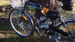 Обзор мотовелосипеда Stels 80сс, пробег 100 км | Stock motorized bicycle 80cc review