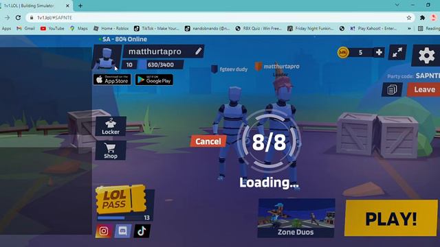1v1 LOL Building Simulator, Battle Royale & Shooting Game Google Chrome 2021 11 12 15 31 20 смотреть онлайн