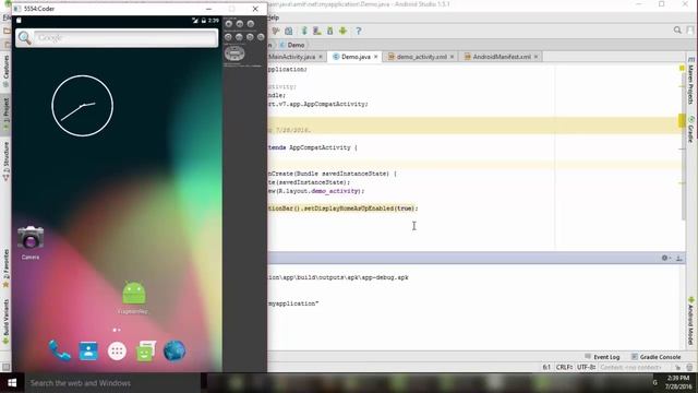 Android Studio: Add Up Button (Back Button) on App Bar in Android смотреть онлайн