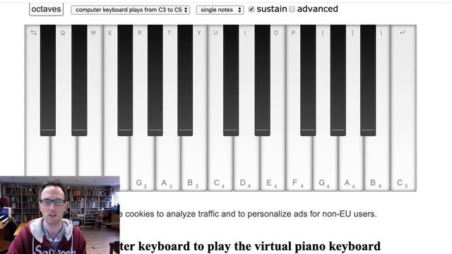 Playing the piano/keyboard at home. смотреть онлайн