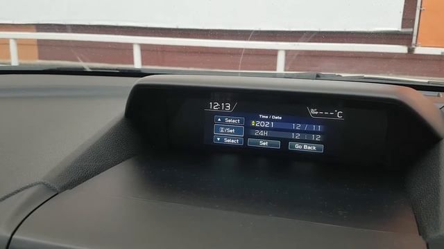 Настройка даты и времени на SUBARU IMPREZA 2017 года. смотреть онлайн