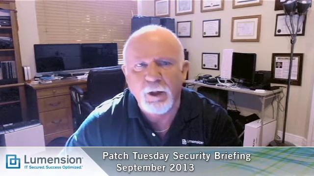 September 2013 Patch Tuesday Security Briefing смотреть онлайн