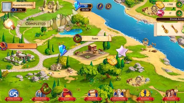 Jewels of Rome: Match gems to restore the city смотреть онлайн