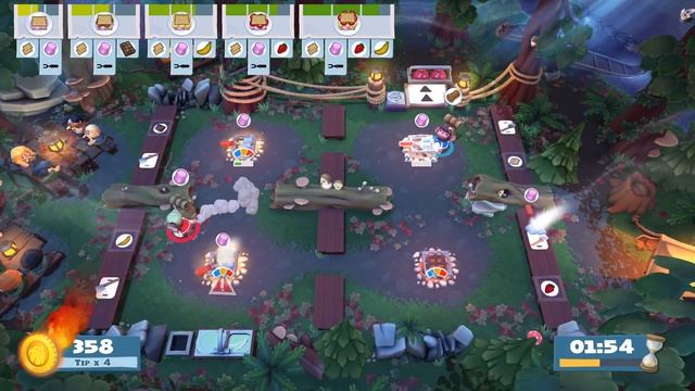 OVERCOOKED 2- CAMPFIRE COOK OFF 3-3 3 STARS - WARNING CONTAINS SWEARING! смотреть онлайн