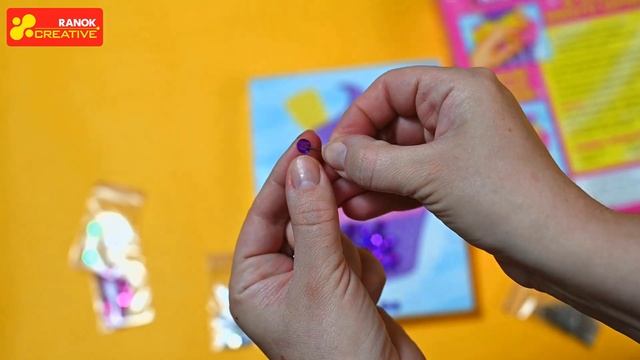 10100587У Набір для творчості. Картина з паєток . Тістечко