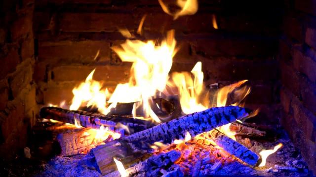 🔥 FIREPLACE Ultra HD 4K. Fireplace With Crackling Fire Sounds. Fireplace Burning. Fire Background