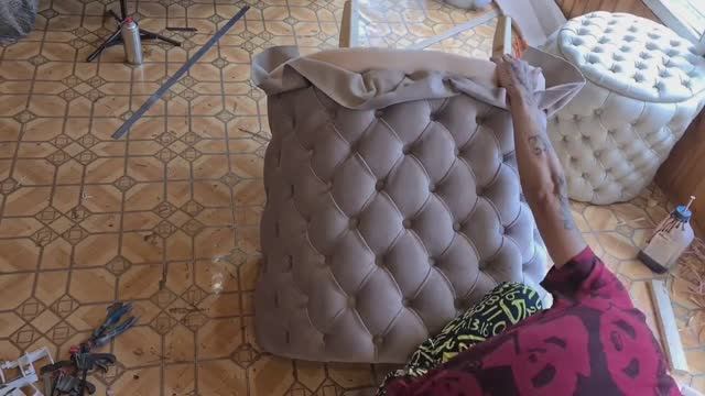 Полный ролик по изготовлению кресла в каретной стяжке своими руками. Делаем кресло. Мебель DIY. смотреть онлайн