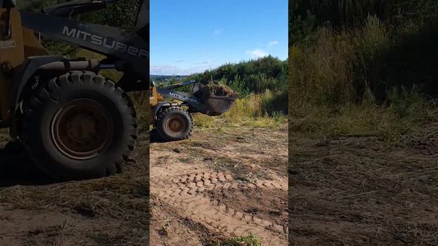 Погрузка плодородного грунта MITSUBEROM ML333N