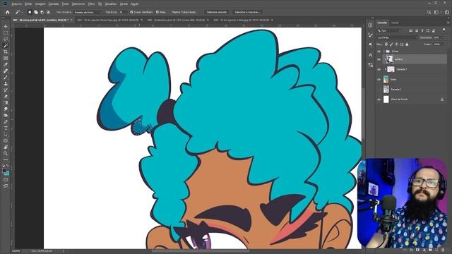 Desenhando a Morena - Ilustração no Photoshop. #photoshop смотреть онлайн