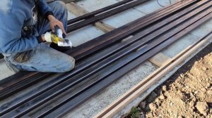 Окраска металла молотковой краской.