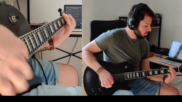 Slipknot | Before I forget | BOTH GUITARS COVER (Jim Root solo) смотреть онлайн