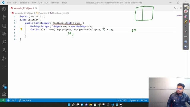 Find All Lonely Numbers in the Array | Leetcode 2150 | Weekly Contest 277 Solution | Java смотреть онлайн