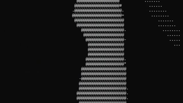 Bad Apple, but it's a Python script in Terminal смотреть онлайн