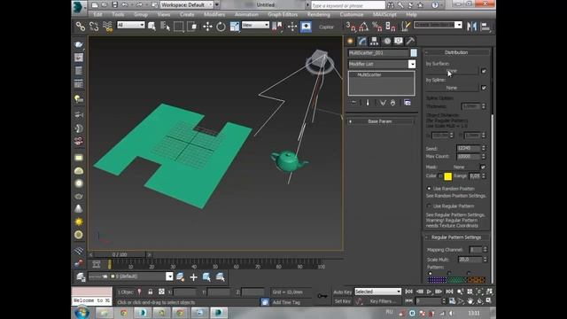 Объясняем Multiscatter в 3ds Max для начинающих