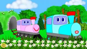 Развивающие мультики для малышей. Паровозик, фрукты-овощи