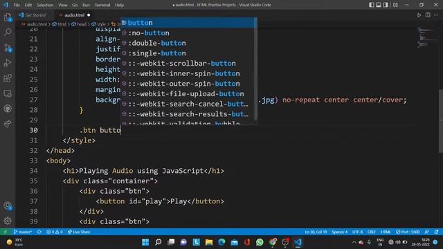 How to Play Audio using JavaScript || Play/Pause Audio using JavaScript смотреть онлайн