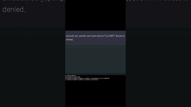avrdude: ser_open(): can't open device "\\.\COM7": Access is denied. смотреть онлайн