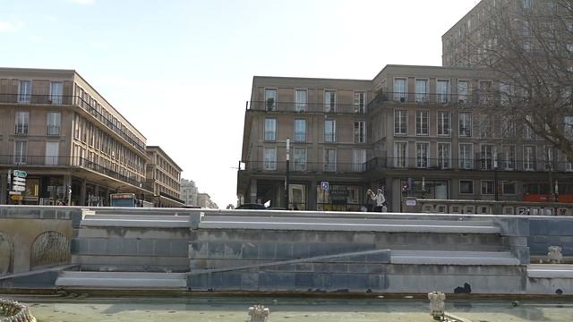 LE HAVRE. FRANCE | Fly over port and walk through the streets with Virtual Walking World. (ASMR) смотреть онлайн