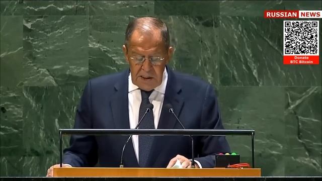 Lavrov's speech at the General Assembly of the United Nations. Russia. United States, New York смотреть онлайн