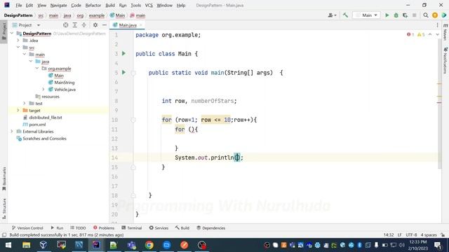 Print start console using loop in Java | Java Programming смотреть онлайн