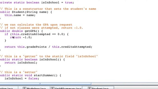 Instance vs Static Homework instructions смотреть онлайн